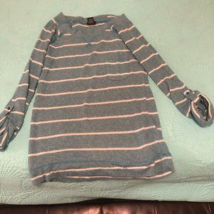 Rue 21 Blue and White Shirt